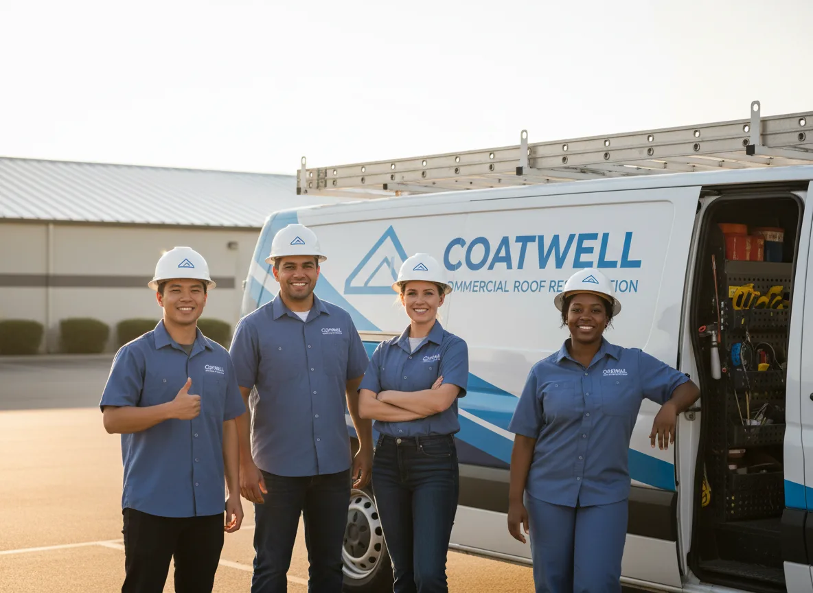 Commercial roof coating company in Scheller, IL